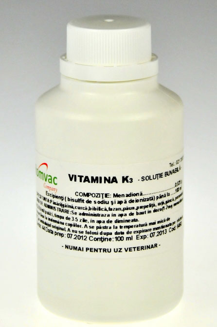 Vitamina K3 Romvac