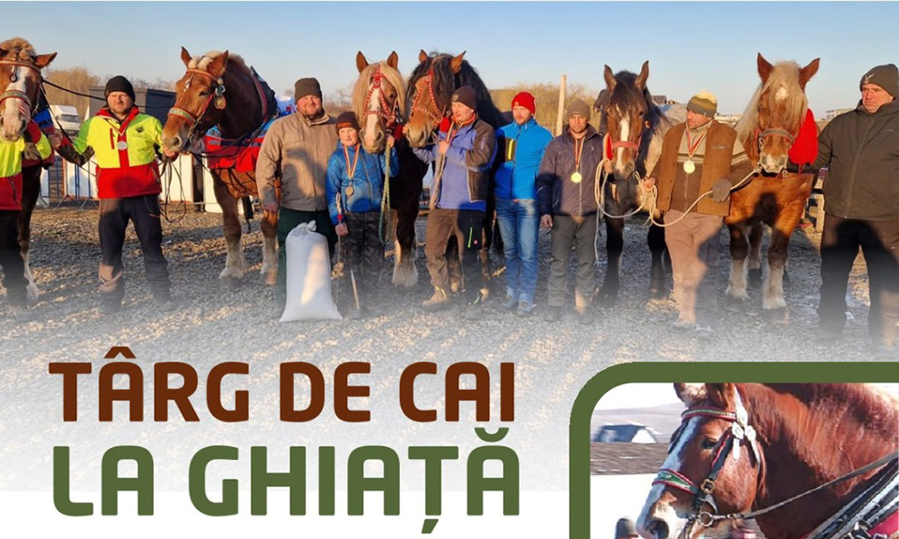 Târgul de cai „La Ghiață”, organizat la Trei Movile, Suceava, pe 14 și 15 februarie 2026