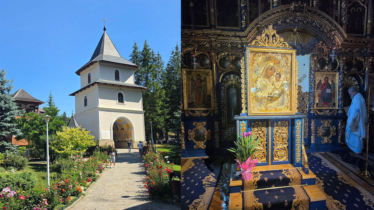 Manastirea Durau din afara si interior
