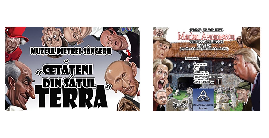 La Sângeru Prahova. Expoziţia de grafică „CETĂŢENI DIN SATUL TERRA“