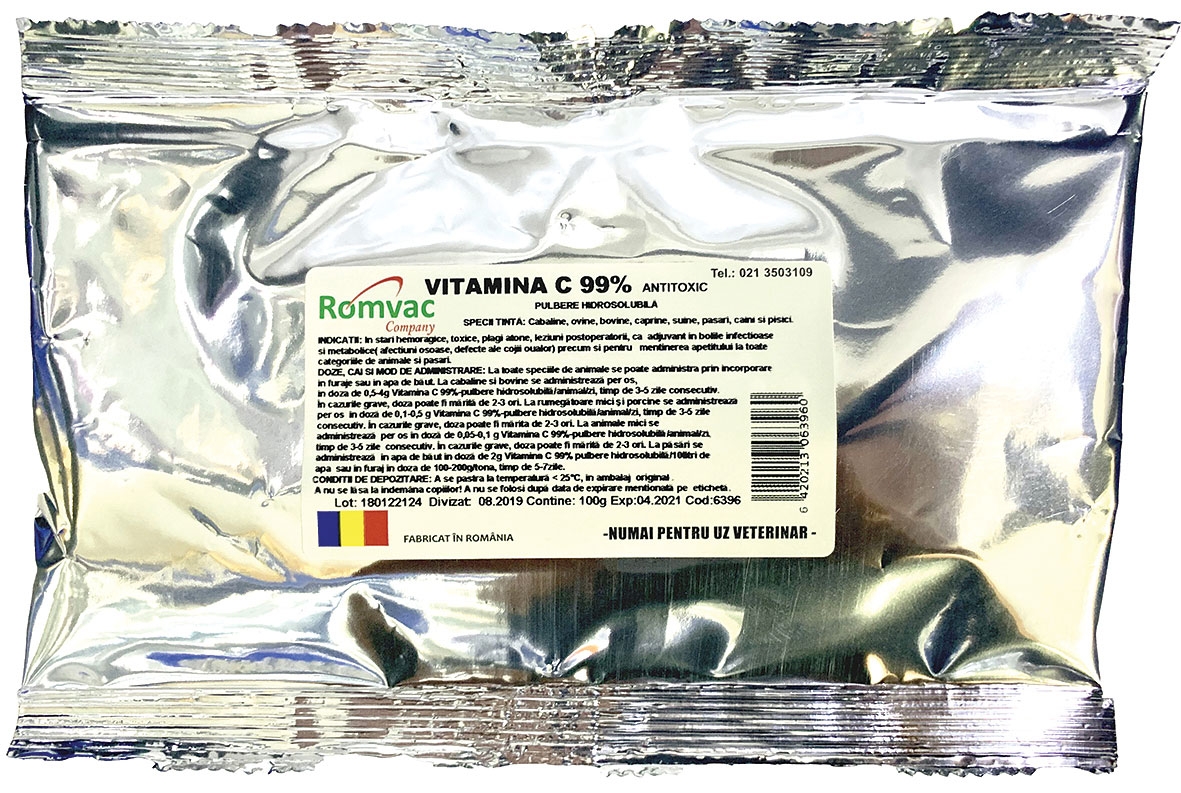 Administrarea vitaminei C la animale