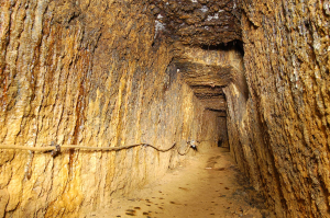 Galeriile miniere de la Roşia Montană, unice în lume