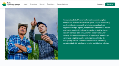 Clubul Fermierilor Români a lansat prima platforma online Comunitate CFRO dedicată fermierilor și partenerilor din agribusiness