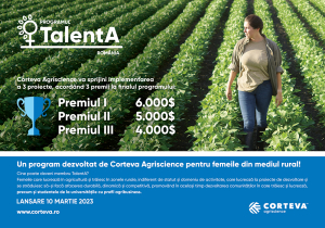 Corteva Agricience anunță prelungirea perioadei de înscriere în Programul TalentA-2023. Doamnele fermier pot aplica până pe 31 mai 2023